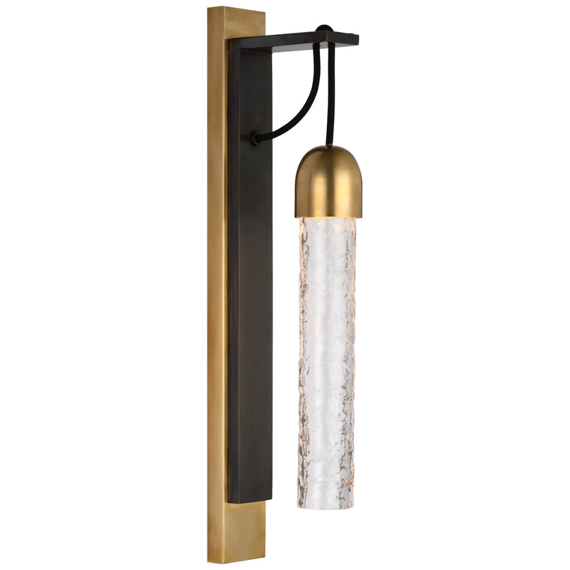 Visual Comfort Signature S 2345BZ/SB-CWG LED Wall Sconce, Bronze and Soft Brass