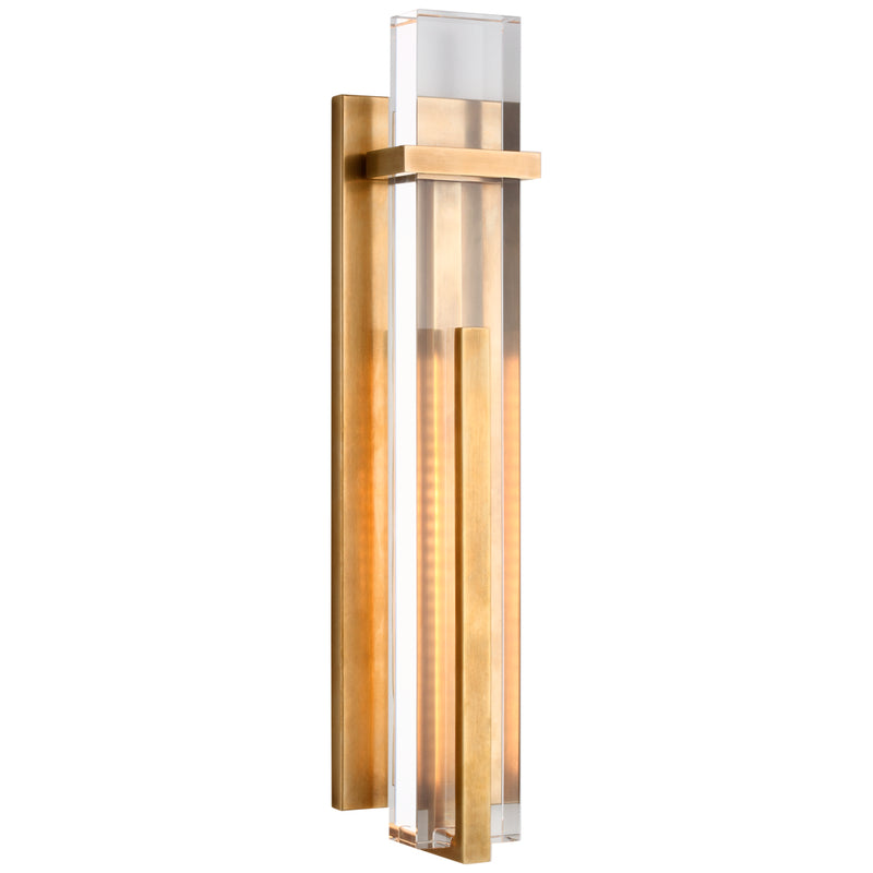 Visual Comfort Signature S 2910HAB-CG LED Wall Sconce, Hand-Rubbed Antique Brass
