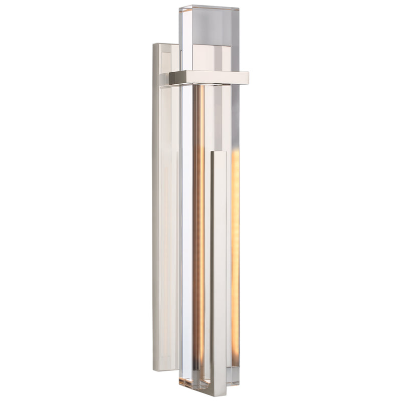 Visual Comfort Signature S 2910PN-CG LED Wall Sconce, Polished Nickel