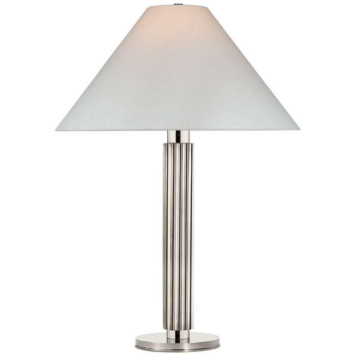 Visual Comfort Signature S 3115PN-L LED Table Lamp, Polished Nickel