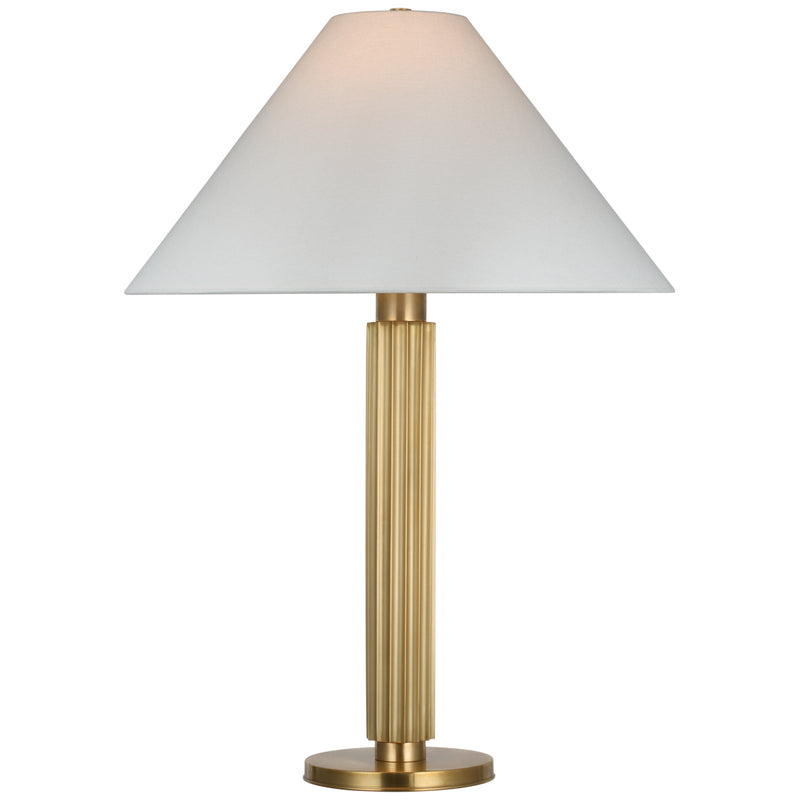 Visual Comfort Signature S 3115SB-L LED Table Lamp, Soft Brass