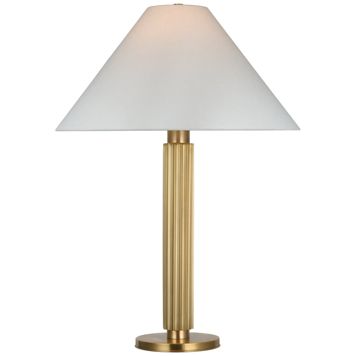 Visual Comfort Signature S 3115SB-L LED Table Lamp, Soft Brass