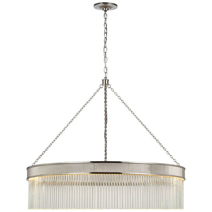 Visual Comfort Signature S 5172PN-CG LED Chandelier, Polished Nickel