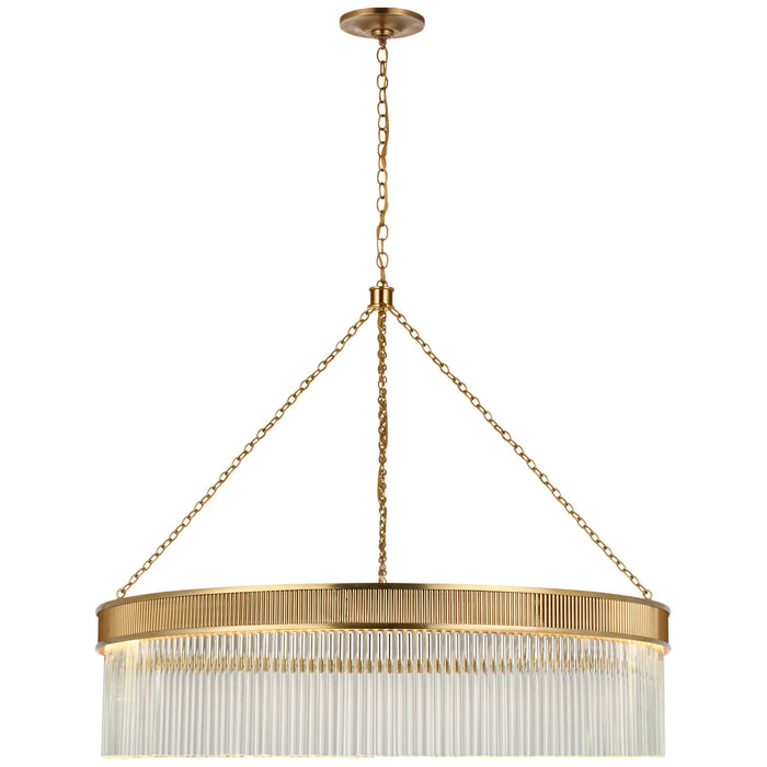 Visual Comfort Signature S 5172SB-CG LED Chandelier, Soft Brass
