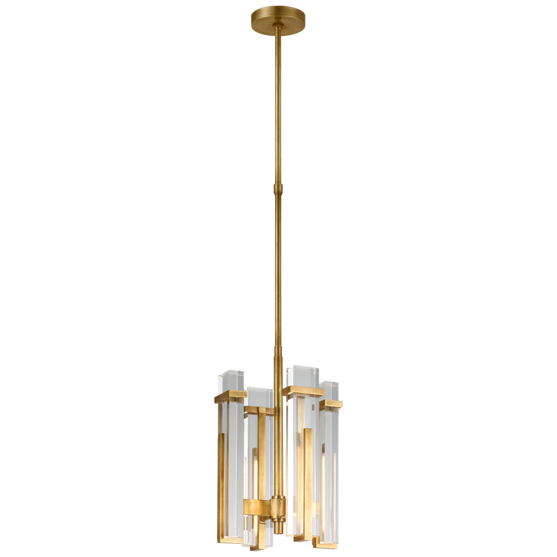 Visual Comfort Signature S 5910HAB-CG LED Chandelier, Hand-Rubbed Antique Brass