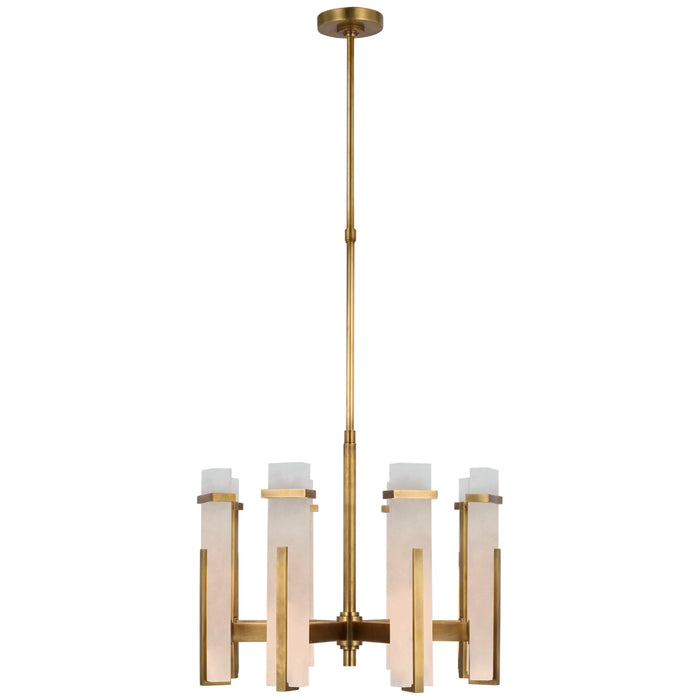 Visual Comfort Signature S 5911HAB-ALB LED Chandelier, Hand-Rubbed Antique Brass