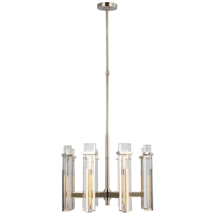 Visual Comfort Signature S 5911PN-CG LED Chandelier, Polished Nickel