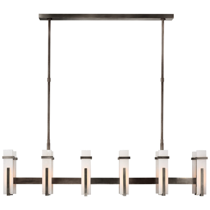 Visual Comfort Signature S 5915BZ-ALB LED Linear Chandelier, Bronze