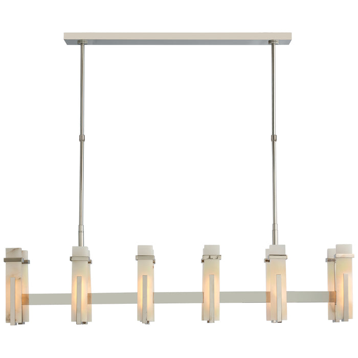 Visual Comfort Signature S 5915PN-ALB LED Linear Chandelier, Polished Nickel