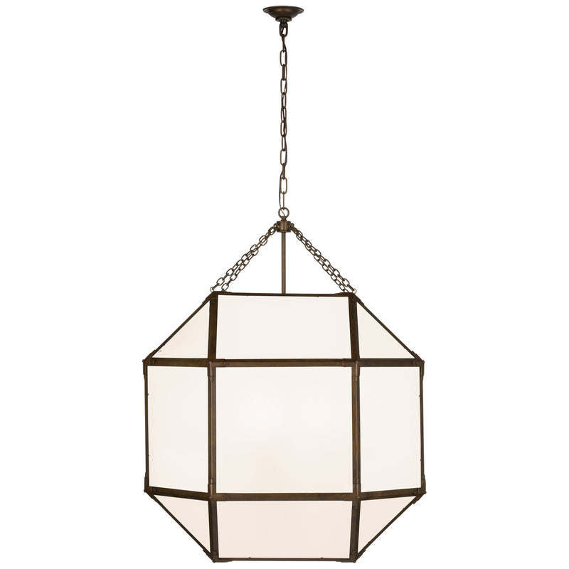 Visual Comfort Signature SK 5034AZ-WG LED Lantern, Antique Zinc