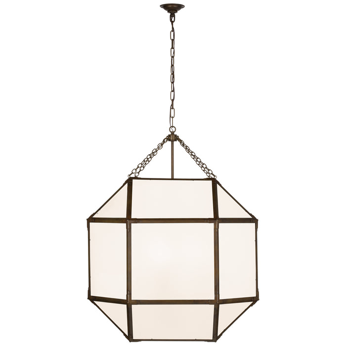 Visual Comfort Signature SK 5034AZ-WG LED Lantern, Antique Zinc