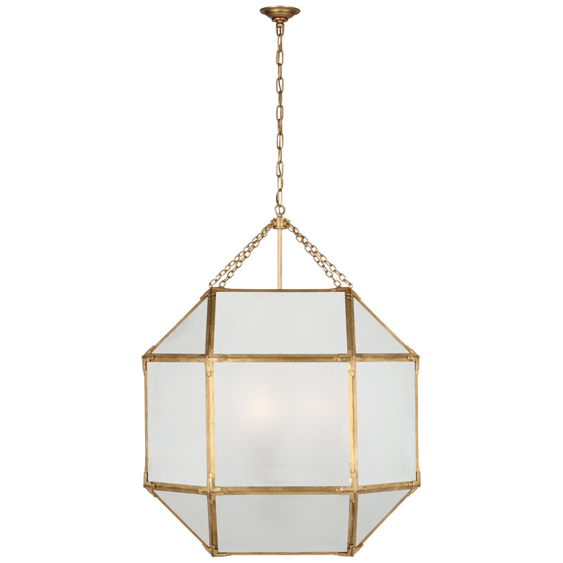 Visual Comfort Signature SK 5034GI-FG LED Lantern, Gilded Iron
