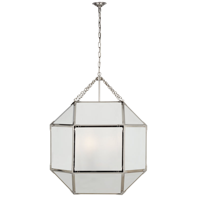 Visual Comfort Signature SK 5034PN-FG LED Lantern, Polished Nickel