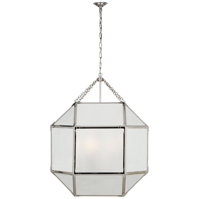 Visual Comfort Signature SK 5034PN-FG LED Lantern, Polished Nickel (Display - Final Sale)
