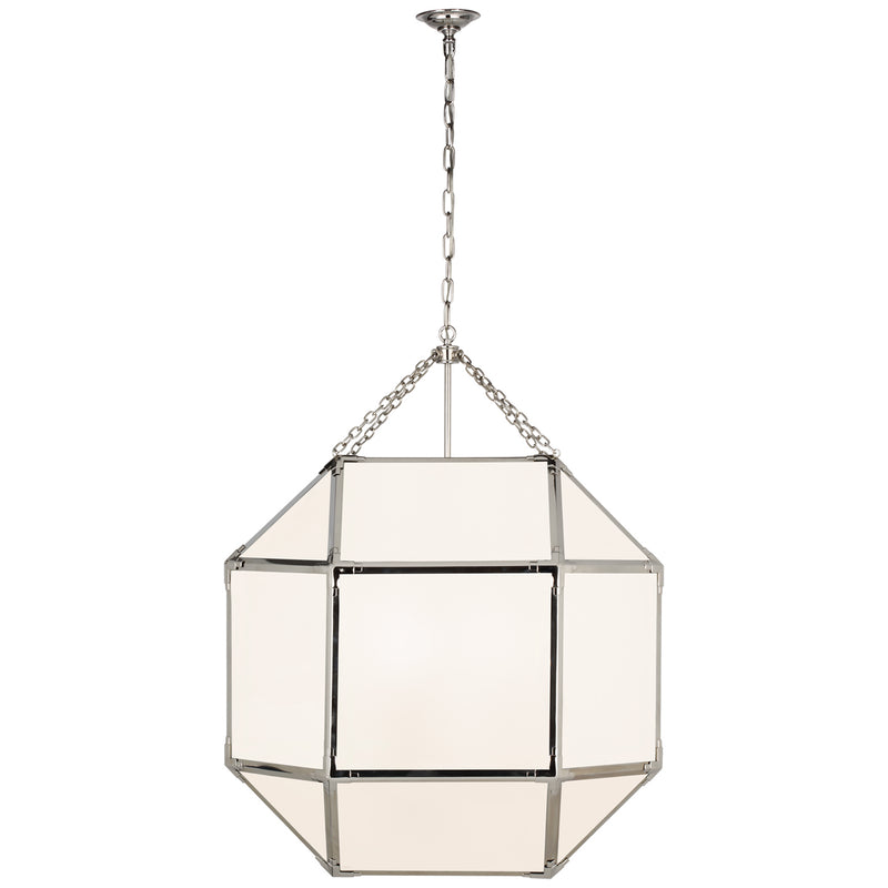 Visual Comfort Signature SK 5034PN-WG LED Lantern, Polished Nickel