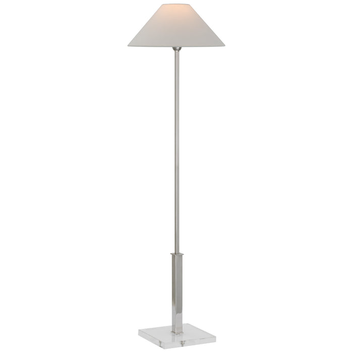 Visual Comfort Signature SP 1510PN/CG-L LED Floor Lamp, Polished Nickel and Crystal