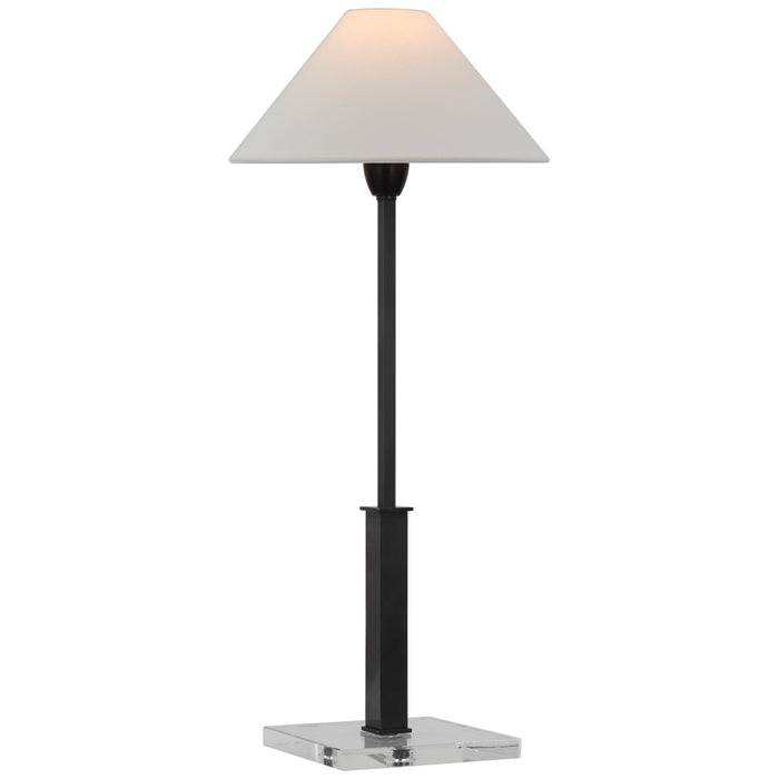 Visual Comfort Signature SP 3510BZ/CG-L LED Table Lamp, Bronze and Crystal