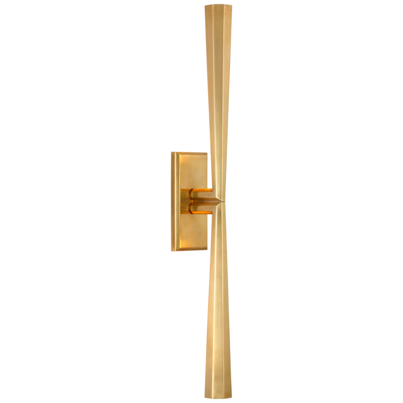 Visual Comfort Signature TOB 2716HAB LED Wall Sconce, Hand-Rubbed Antique Brass