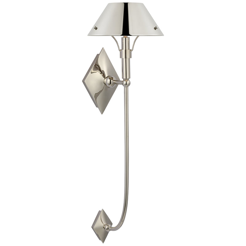 Visual Comfort Signature TOB 2723PN-PN LED Wall Sconce, Polished Nickel