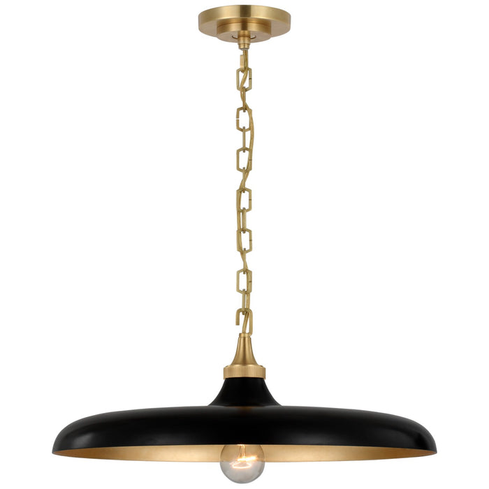 Visual Comfort Signature TOB 5115HAB-AI LED Pendant, Hand-Rubbed Antique Brass