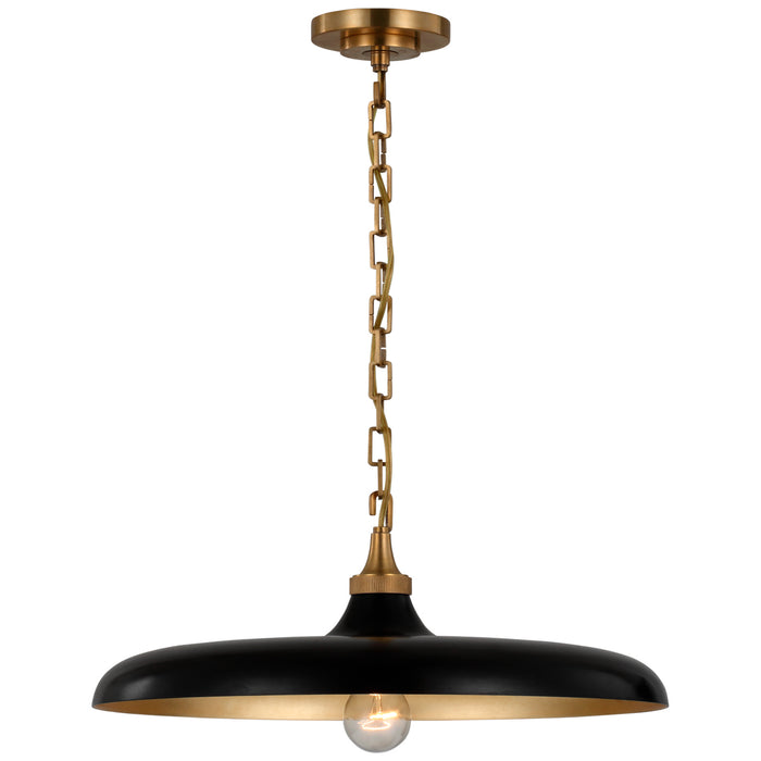 Visual Comfort Signature TOB 5115HAB-AI LED Pendant, Hand-Rubbed Antique Brass