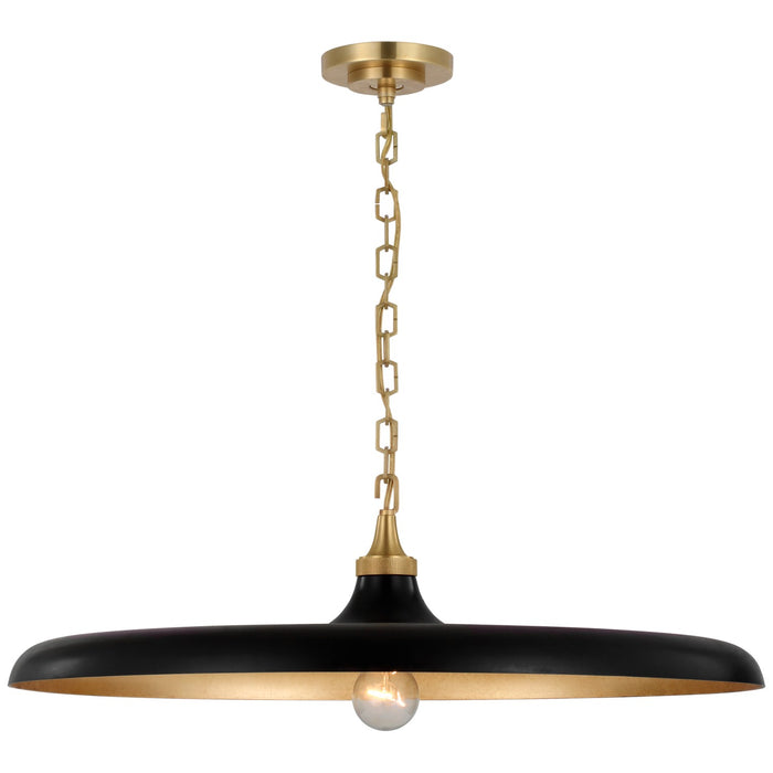 Visual Comfort Signature TOB 5116HAB-AI LED Pendant, Hand-Rubbed Antique Brass