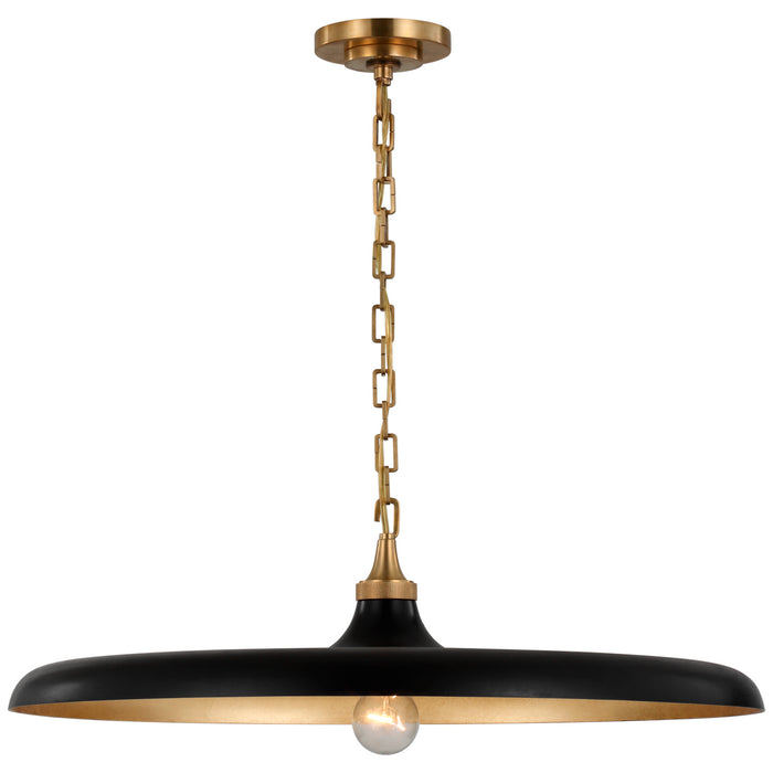 Visual Comfort Signature TOB 5116HAB-AI LED Pendant, Hand-Rubbed Antique Brass