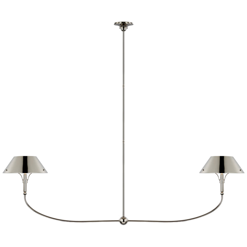 Visual Comfort Signature TOB 5728PN-PN LED Linear Chandelier, Polished Nickel