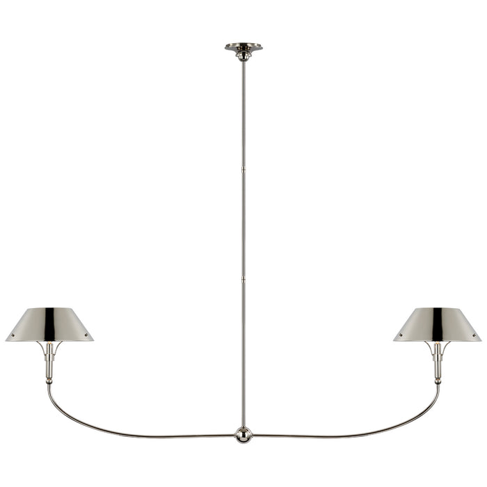 Visual Comfort Signature TOB 5728PN-PN LED Linear Chandelier, Polished Nickel