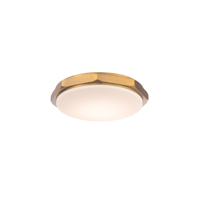 Modern Forms FM-30216-27-AB LED Flush Mount, Aged Brass