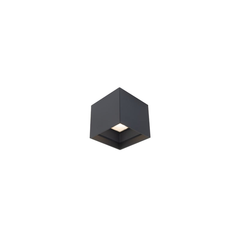 Modern Forms FM-W62205-35-BK LED Outdoor Flush Mount, Black