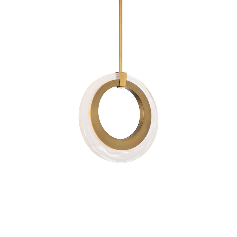 Modern Forms PD-38210-AB LED Chandelier, Aged Brass