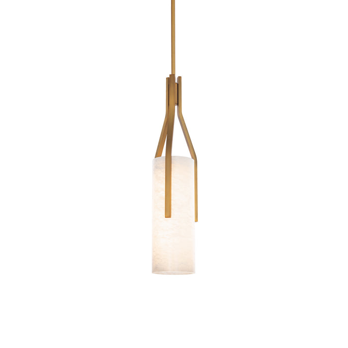 Modern Forms PD-40222-AB LED Chandelier, Aged Brass