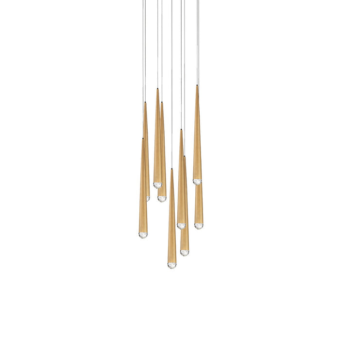 Modern Forms PD-41709R-AB LED Pendant, Aged Brass