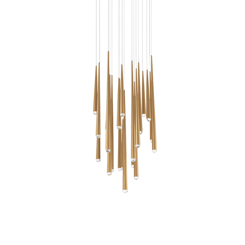Modern Forms PD-41715R-AB LED Pendant, Aged Brass