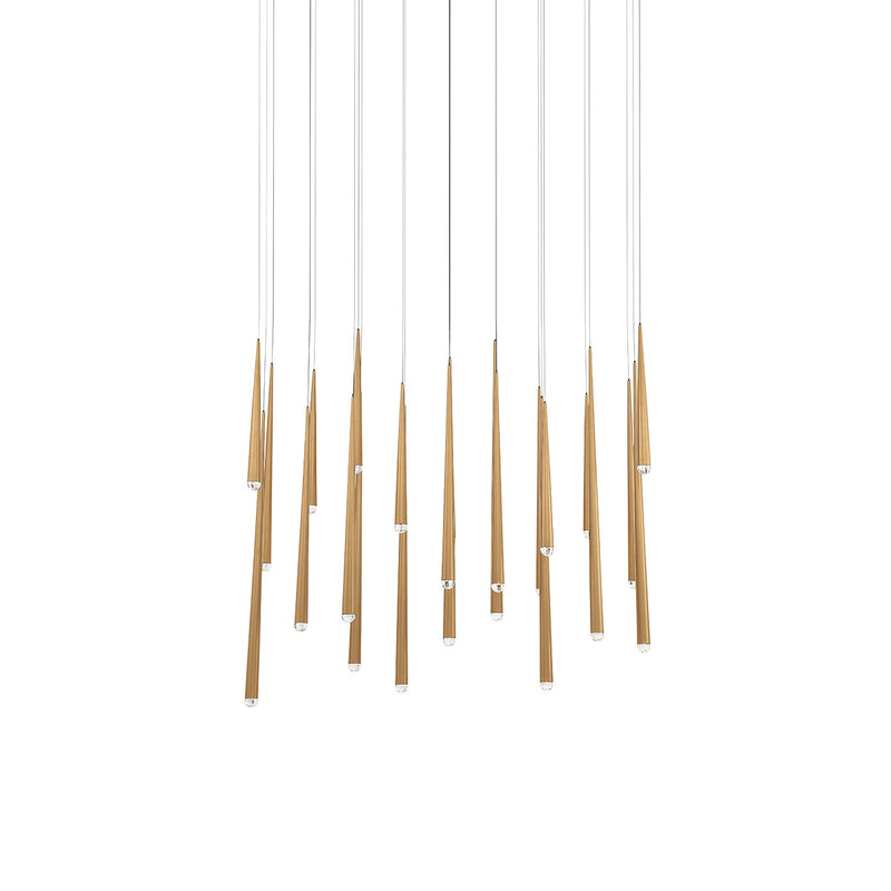 Modern Forms PD-41723L-AB LED Pendant, Aged Brass