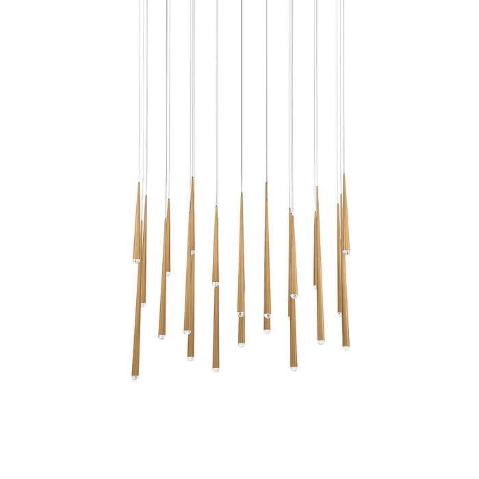 Modern Forms PD-41723L-AB LED Pendant, Aged Brass