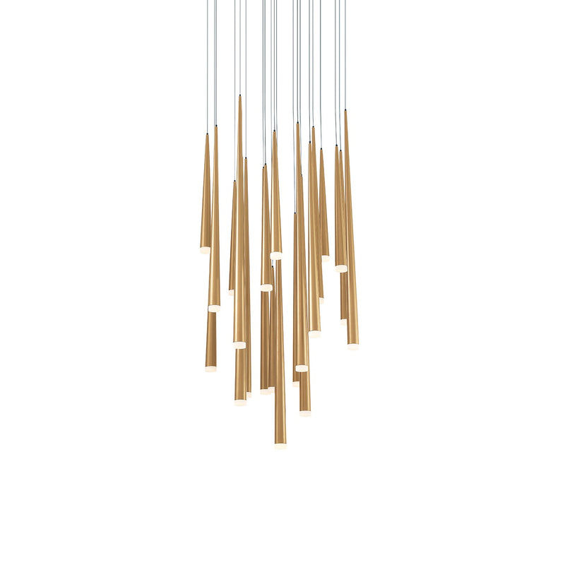 Modern Forms PD-41821R-AB LED Pendant, Aged Brass