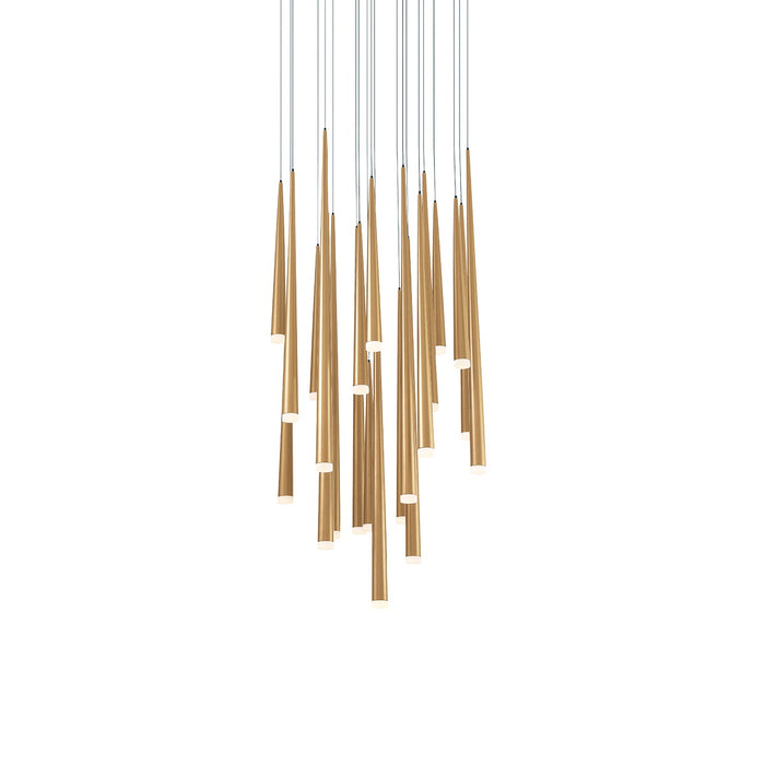Modern Forms PD-41821R-AB LED Pendant, Aged Brass
