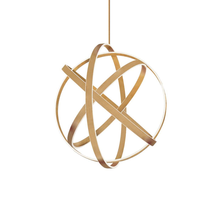 Modern Forms PD-61738-AB LED Chandelier, Aged Brass