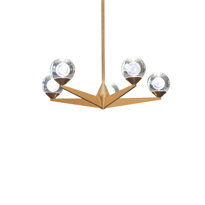 Modern Forms PD-82024-AB LED Chandelier, Aged Brass
