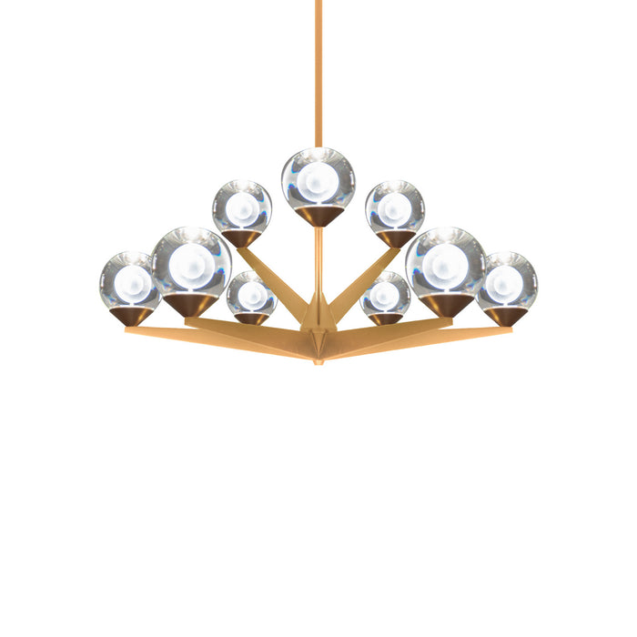 Modern Forms PD-82027-AB LED Chandelier, Aged Brass
