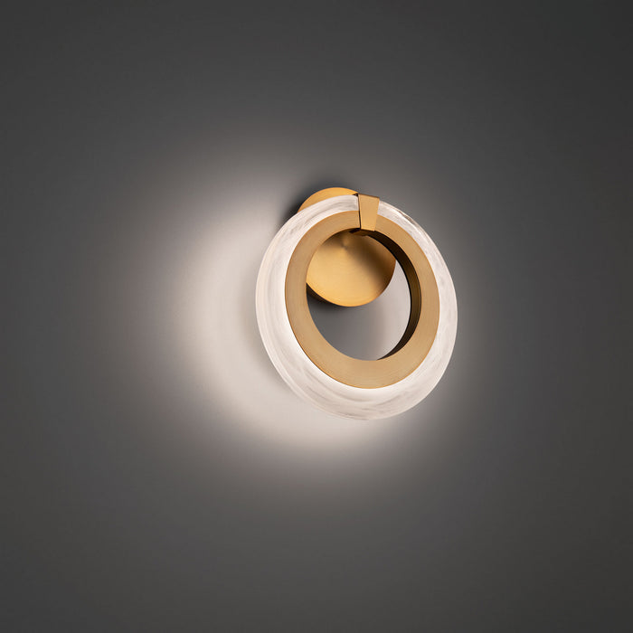 Modern Forms WS-38211-AB LED Wall Sconce, Aged Brass