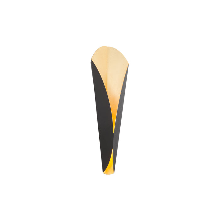 Modern Forms WS-50222-BZ/GL LED Wall Sconce, Bronze & Gold Leaf