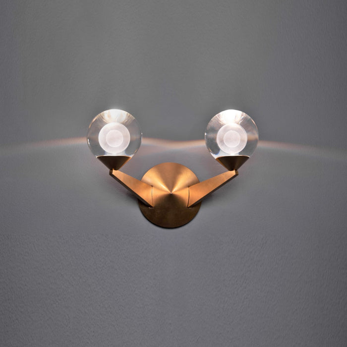 Modern Forms WS-82015-AB LED Wall Sconce, Aged Brass