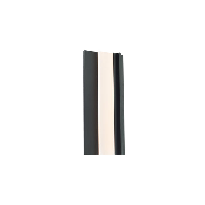 Modern Forms WS-W16218-BK LED Outdoor Wall Sconce, Black
