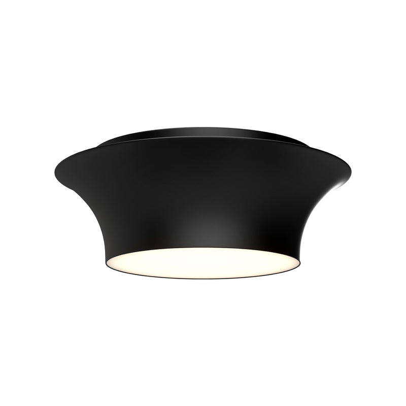 Alora FM523013MB Two Light Flush Mount, Matte Black
