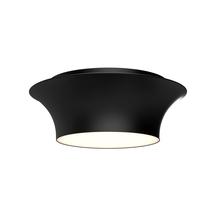 Alora FM523013MB Two Light Flush Mount, Matte Black