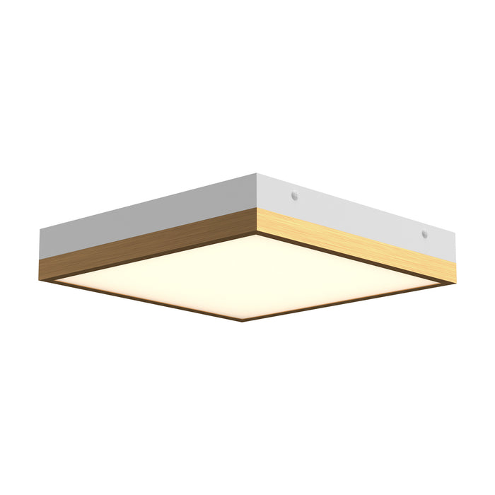 Alora FM553211AGWH LED Flush Mount, Aged Gold/White