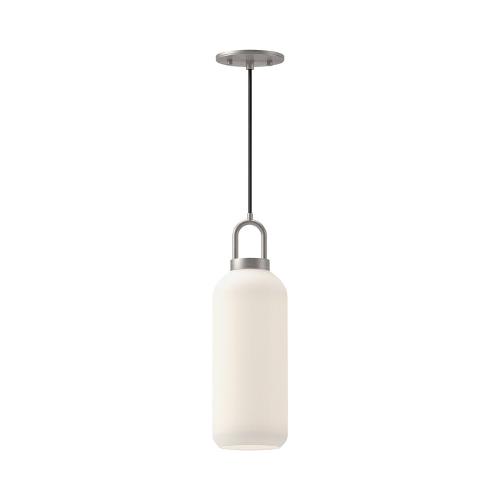 Alora PD401505BNOP One Light Pendant, Brushed Nickel/Opal Matte Glass